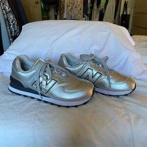 New Balance Silver 574 Sneakers